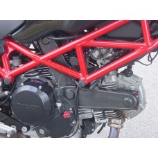 AviaCompositi Carbon Fiber Belt Covers for Ducati Monster and Supersport 620 / 695 / 800, S2R 800, and Multistrada 620